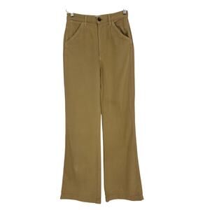 Reformation Wide Leg Wheat Trouser Jeans Size 26 High Rise Minimalist Old Money